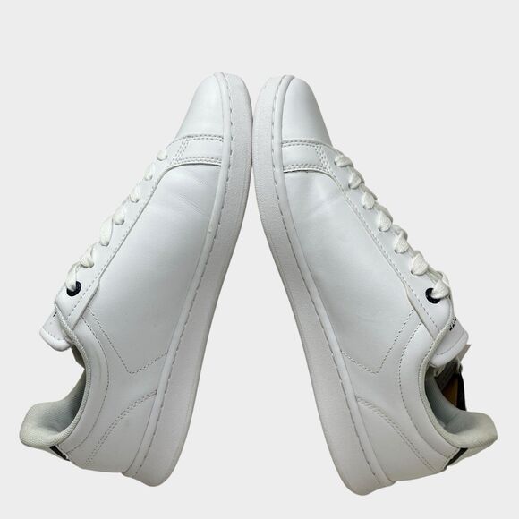 Lacoste Sneakers Mens 8.5 White Leather Low Top Casual Tennis Carnaby Pro Shoes - Picture 7 of 10
